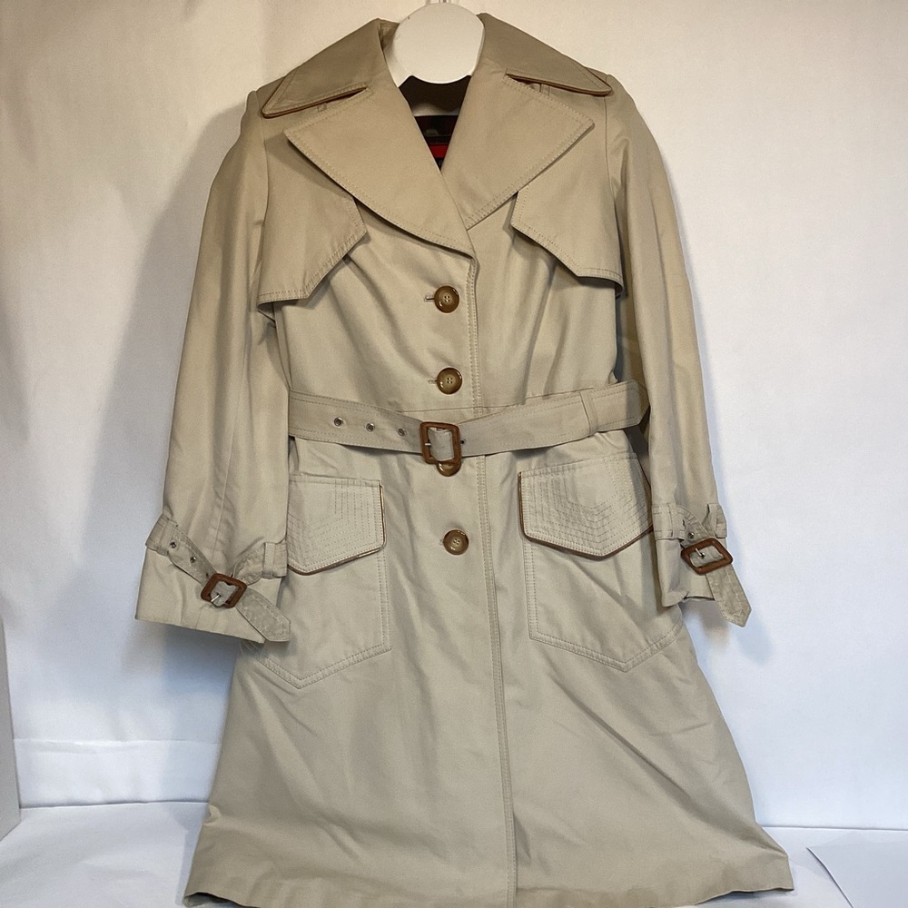 INDUYCO made in Spain Vintage women’s Trench Coat size 10